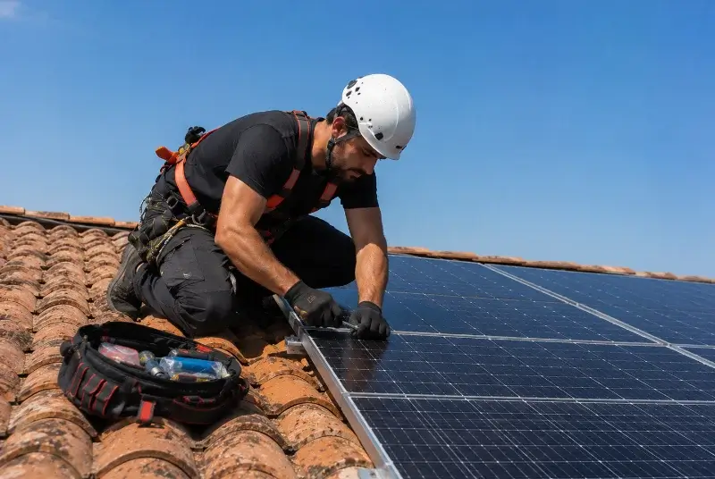 Maintenance et monitoring de panneaux solaires à Spycker